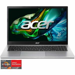 Laptop Acer Aspire 3 A315-44P-R33V cu procesor AMD Ryzen™ 7 5700U pana la 4.3GHz, 15, 6'', Full-HD, 16GB DDR4 RAM, 512GB SSD, AMD Radeon™ Graphics, No OS, Pure Silver imagine