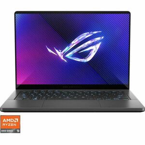 Laptop ASUS Gaming 14'' ROG Zephyrus G14 GA403UI, 3K OLED 120Hz, Procesor AMD Ryzen™ 9 8945HS (16M Cache, up to 5.2 GHz), 32GB LPDDR5X, 1TB SSD, GeForce RTX 4070 8GB, Win 11 Pro, Eclipse Gray imagine