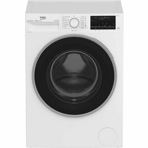 Masina de spalat rufe Beko B5WFT58419W, 8 kg, 1400 RPM, Clasa A, AddXtra, Motor Inverter, HomeWhiz, Hygiene+ , FiberCatcher, Alb imagine