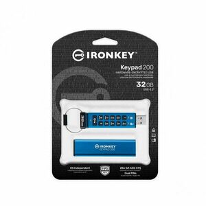 USB Flash Drive Kingston 32GB IronKey Keypad 200, USB 3.2 Gen1 imagine