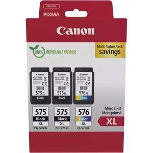 Pachet Cartuse Inkjet Canon PG-575XL x2 / CL-576XL Black / Color imagine