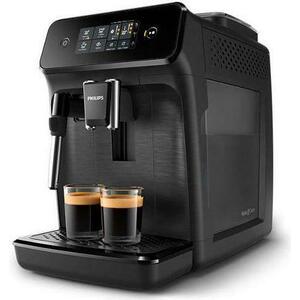 Espressor Automat Philips Series 1200 EP1220/00, 15 bar, 12 Setari de macinare, Afisaj tactil, Rezervor 1.8 l, Setare Eco (Negru) imagine