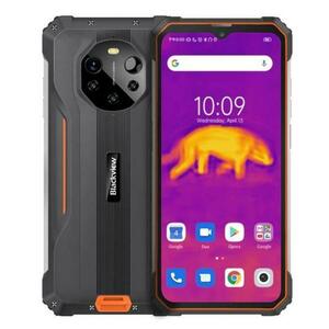 Telefon Mobil Blackview BL8800 Pro, Procesor MediaTek Dimensity 700, IPS 6.58inch, 8GB RAM, 128GB Flash, Camera Tripla 50 + 5 + 2 MP, Wi-Fi, 5G, Dual Sim, Android (Negru/Portocaliu) imagine