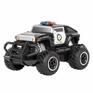 Masina cu telecomanda Mini RC Car Police Quer, scara 1: 43 (Negru/Alb) imagine