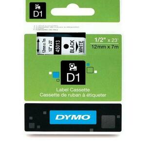 Banda laminata Dymo D1 DY45013 12mm, Negru/Alb imagine