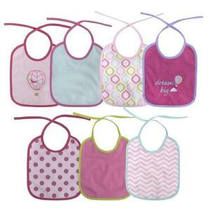 Set 7 bavete bumbac si peva, Lorelli, 23 X 20 cm, inchidere cu snur imagine