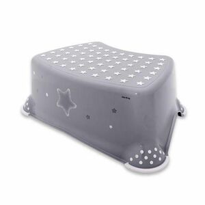 Inaltator baie antiderapant Lorelli, 40, 5 x 29 x 14 cm, Stars Grey imagine