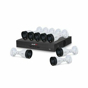 Sistem supraveghere IP exterior basic Dahua ACV-B8EXTIR15-4MP-M, 8 camere, 4 MP, lumina alba 15 m, 2.8 mm imagine