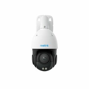 Camera supraveghere rotativa IP PTZ Speed Dome cu iluminare duala Reolink P850, 4K, 5.3 - 86mm, IR/lumina alba 80 m, microfon si difuzor, detectie om/vehicul/animal, slot card, auto tracking, vizualizare de pe telefon, PoE, 16x imagine