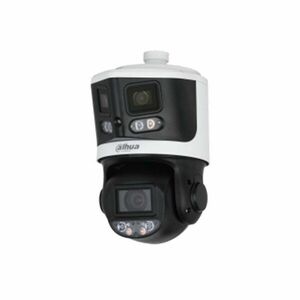 Camera supraveghere IP Speed Dome PTZ Dahua WizSense Starlight TiOC SDT3E410-8P-MB-A-PV1, 8MP+4MP, 4-40mm, IR/lumina alba 70m/30m, 10x, slot card, auto-tracking, active deterrence, Smart Dual light, PoE+ imagine