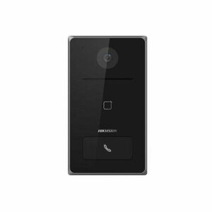 Videointerfon exterior IP ingropat Hikvision DS-KV6133-WME1/FLUSH, 2 MP, Wi-Fi, microfon si difuzor imagine