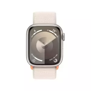 Smartwatch Apple Watch 9 GPS + Cellular 45mm Carcasa Starlight Aluminium Bratara Starlight Sport imagine