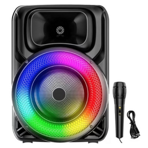 Boxa portabila cu microfon ZQS 8147 de 45W BT/FM/USB/AUX RGB 8 inch imagine