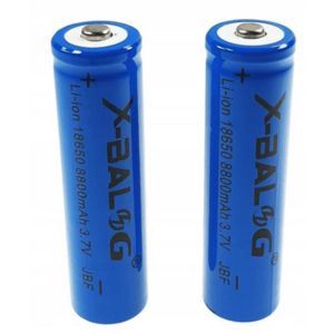 Set 2 Acumulatori X BALOG reincarcabili 18650 de 8800 mAh 3.7 V Li ion albastri imagine