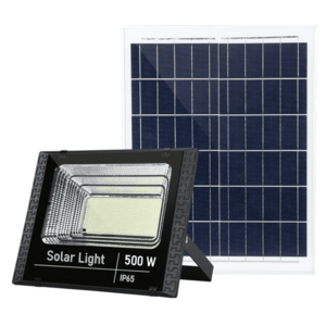 Proiector LED 500W cu panou solar si telecomanda 400 LED URI imagine