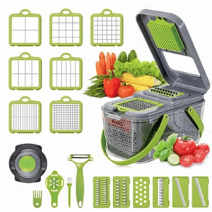 Razatoare multifunctionala Veggie Slicer 16 accesorii incluse lame din otel inoxidabil imagine