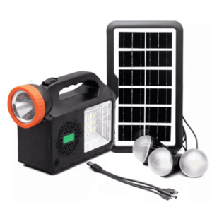 Kit solar de iluminare GD Times GD 102 cu 3 becuri radio imagine