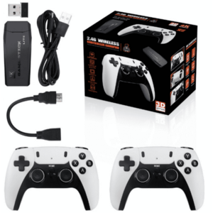 Consola tip stick cu jocuri retro 15000 de Jocuri Video 9 emulatoare si 2 controller Wireless imagine