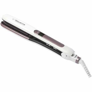 Placa de par SF7510F0 Brush&Straight Premium Care, LCD, 130 - 200 °C, placi mobile, ionizare, Cashmere Keratin, alb/mov imagine