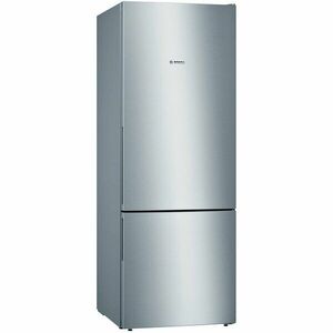 Combină frigorifică Bosch KGV58VLEAS, Low Frost, 500 L, Sertar VitaFresh, Suport sticle, Clasa E, H 191 cm, Inox imagine