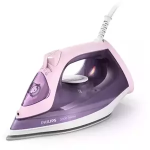 Fier de calcat cu aburi Philips DST3020/30, 2200W, Talpa ceramica, Sistem antipicurare, Alb-Mov imagine