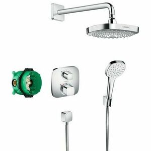 Set de dus incastra termostatat HANSGROHE DESIGN CROMA SELECT E / ECOSTAT E imagine