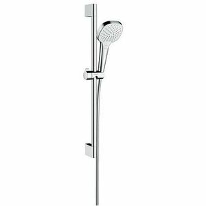 Set de dus alb-crom cu para bara 65 si furtun HANSGROHE seria CROMA SELECT E VARIO imagine