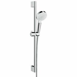 Set de dus alb-crom cu para bara 65 si furtun HANSGROHE seria CROMETTA NEW 100 VARIO imagine