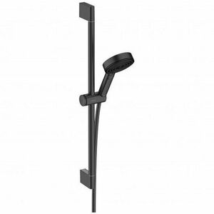 Set de dus, cu para bara 65 cm si furtun Relaxation, negru mat (matt black), Hansgrohe Pulsify Select imagine