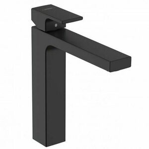 Baterie lavoar monocomanda 190, fara ventil, negru mat (matt black), Hansgrohe Vernis Shape imagine