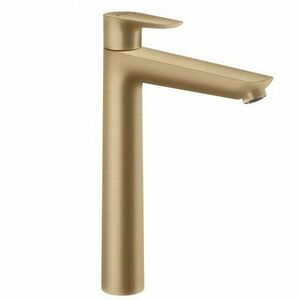 Baterie lavoar monocomanda inalta cu ventil pop-up, bronz satinat Hansgrohe Talis E 240 imagine