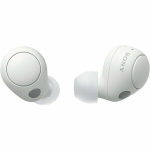 Casti In-Ear Sony WF-C700NW, True Wireless, Noise Cancelling, Bluetooth, Microfon, Conexiune multipunct, Fast Pair, IPX4, Autonomie baterie 20 ore, Alb imagine