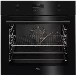 Cuptor incorpoarabil AEG BCE558370B, Electric, Multifunctional, 71l, Clasa A+, SteamBake, Wi-Fi, Autocuratare catalitica, Grill, Negru imagine