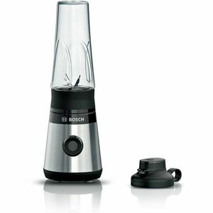 Blender Bosch Vita Power Serie 2 MMB2111M, 450 W, 0.65 l, Cutit Pro Edge, Sistem Pro Performance, sticla ToGo, Inox imagine