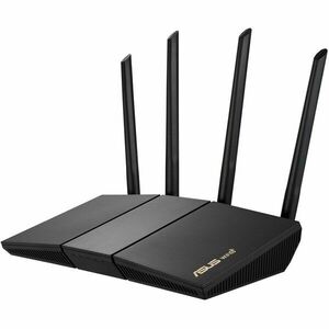 Router Wireless Gigabit Asus RT-AX57 AX3000, Wi-Fi 6, Dual-Band 2402 + 574 Mbps, negru imagine