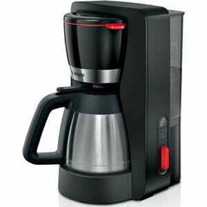 Cafetiera Bosch TKA6M273, 1.1 l, cana termos cu pereti dubli, sistem antipicurare, oprire automata, Negru imagine