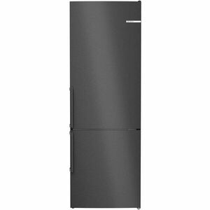 Combina frigorifica Bosch KGN49OXBT, 440 l, No Frost, Multi Airflow, VitaFresh, PerfectFit, Iluminare LED, Clasa B, H 203 cm, Inox Negru antimprenta imagine