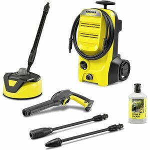 Aparat de spalat cu presiune Karcher K 4 Classic Home EU, 1800 W, motor universal, 130 bar, 420 l/h debit maxim, furtun presiune 6 m, pistol G 120 Q, contine Home Kit: T 5 de curatat suprafete, detergent piatra si fatade 3 in 1, 1 l, imagine