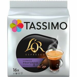 Capsule cafea, L'OR Tassimo Lungo Profundo, 16 bauturi x 120 ml, 16 capsule imagine