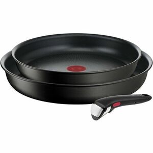 Set 3 piese TEFAL Ingenio Unlimited L7638942, maner detasabil, invelis antiaderent Titan, inductie, negru imagine