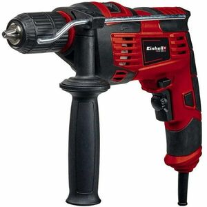 Masina de gaurit si insurubat (bormasina) cu percutie pe acumulator Einhell TC-ID 720/1 E, 720 W, mandrina 13 mm, gaurire metal/lemn/zidarie 10/30/13 mm, 2800 RPM, 44800 percutii/min imagine