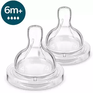 Tetina Anti-colici Philips Avent SCY764/02, +6 luni, debit 4, fara BPA, 2 bucati imagine