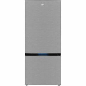 Combina frigorifica Beko B3RCNE594HXB, 551 l, No Frost, HarvestFresh, AeroFlow, Clasa E, Kitchen Fit, Compartiment 0°C, H 187 cm, Metal Look imagine