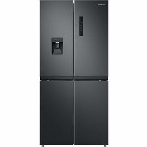 Side by side Samsung RF48A401EB4/EO, 488 l, No Frost, Clasa E, Twin Cooling Plus, Dozator apa, H 179 cm, Dark Inox imagine