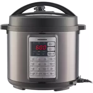 Multicooker Heinner Alacarte 38BK HPCK-38BK, 1000W, 5.7l, 14 programe, gatire sub presiune, presiune maxima 80 kPa (0.8 bar), afisaj LED, Negru/Inox imagine