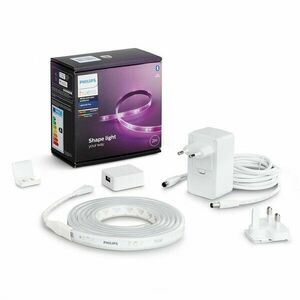 Banda LED RGBW inteligenta Philips Hue Lightstrip Plus, ZigBee Light Link, Bluetooth, 20W, IP20 imagine