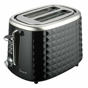 Prajitor de paine Fram FTP-850BK, 850W, 2 felii, Decongelare, Reincalzire, 7 niveluri rumenire, Negru imagine