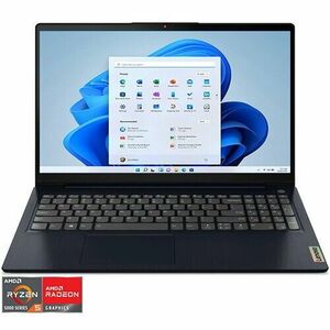 Laptop Lenovo IdeaPad 3 17ALC6 cu procesor AMD Ryzen 5 5500U pana la 4 GHz, 17.3 Full HD, 8GB, 128GB SSD + 1TB HDD, AMD Radeon Graphics, Windows 11 Home 64, Abyss Blue imagine