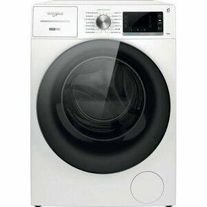 Masina de spalat rufe Whirlpool Supreme Silence W8W046WBEE, 10 kg, 1400 rpm, Clasa A, Al 6-lea Simt, Motor Zen Direct Drive, WaterSave, FreshCare+, Steam Refresh, Steam Hygiene, Display LCD, Alb imagine