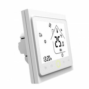 Resigilat Termostat Techstar® Smart TH-20W, Wireless, 16A, 3500W, Google Home, Alexa, Tuya, Senzor Pardoseala, Alb imagine